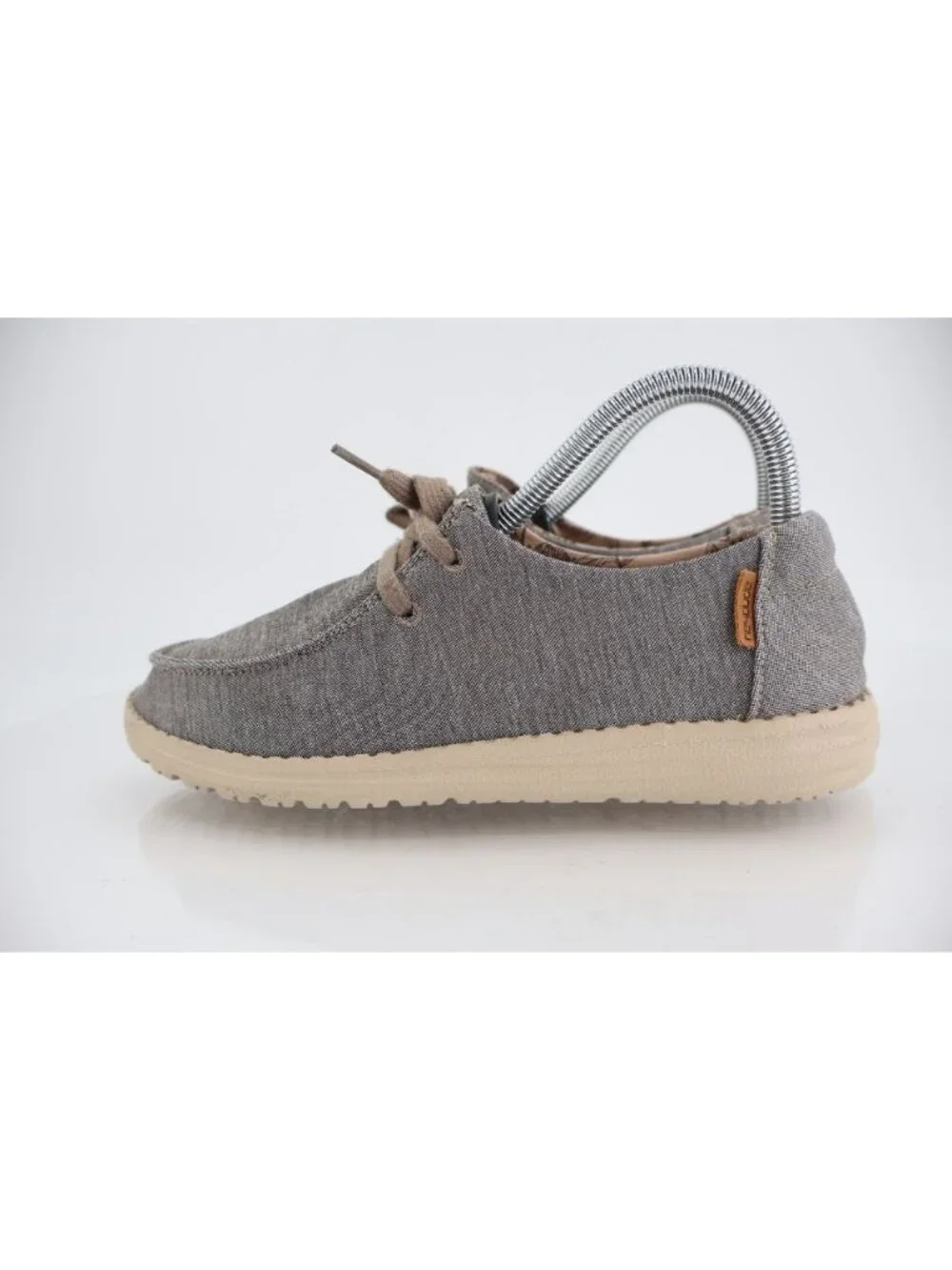 Hey Dude Wendy Size 7 Women’s Slip On Shoes Comfy Stretch Steppa Gray